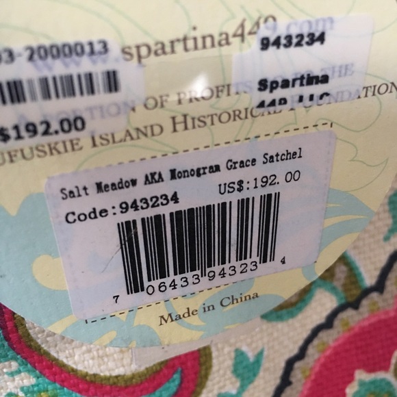 Spartina NEW!!!!! Salt Meadow Grace Satchel - Picture 7 of 8